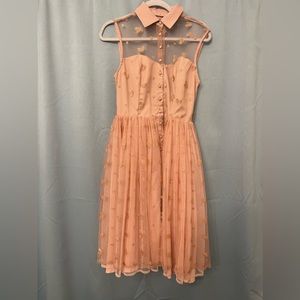 Unique Vintage Pink heart dress